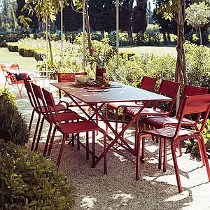 Table 90x190cm CARGO Fermob vert romarin