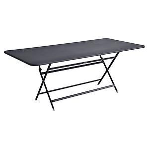 Table 90x190cm pliante CARACTERE Fermob Carbone
