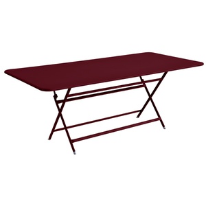 Table 90x190cm pliante CARACTERE Fermob Cerise noire