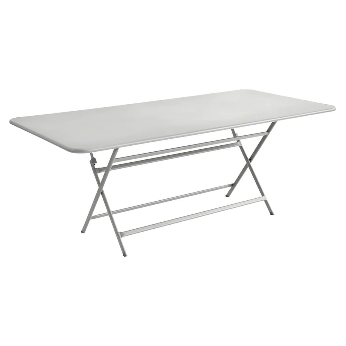 Table 90x190cm pliante CARACTERE Fermob gris argile