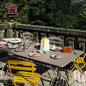 Table 90x190cm pliante CARACTERE Fermob menthe glaciale