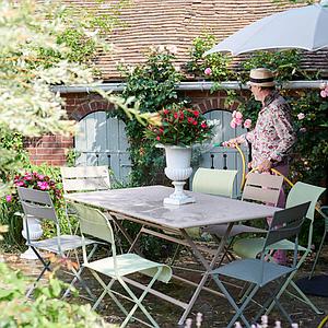 Table 90x190cm pliante CARACTERE Fermob menthe glaciale