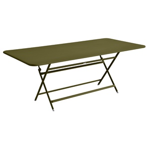 Table 90x190cm pliante CARACTERE Fermob vert pesto