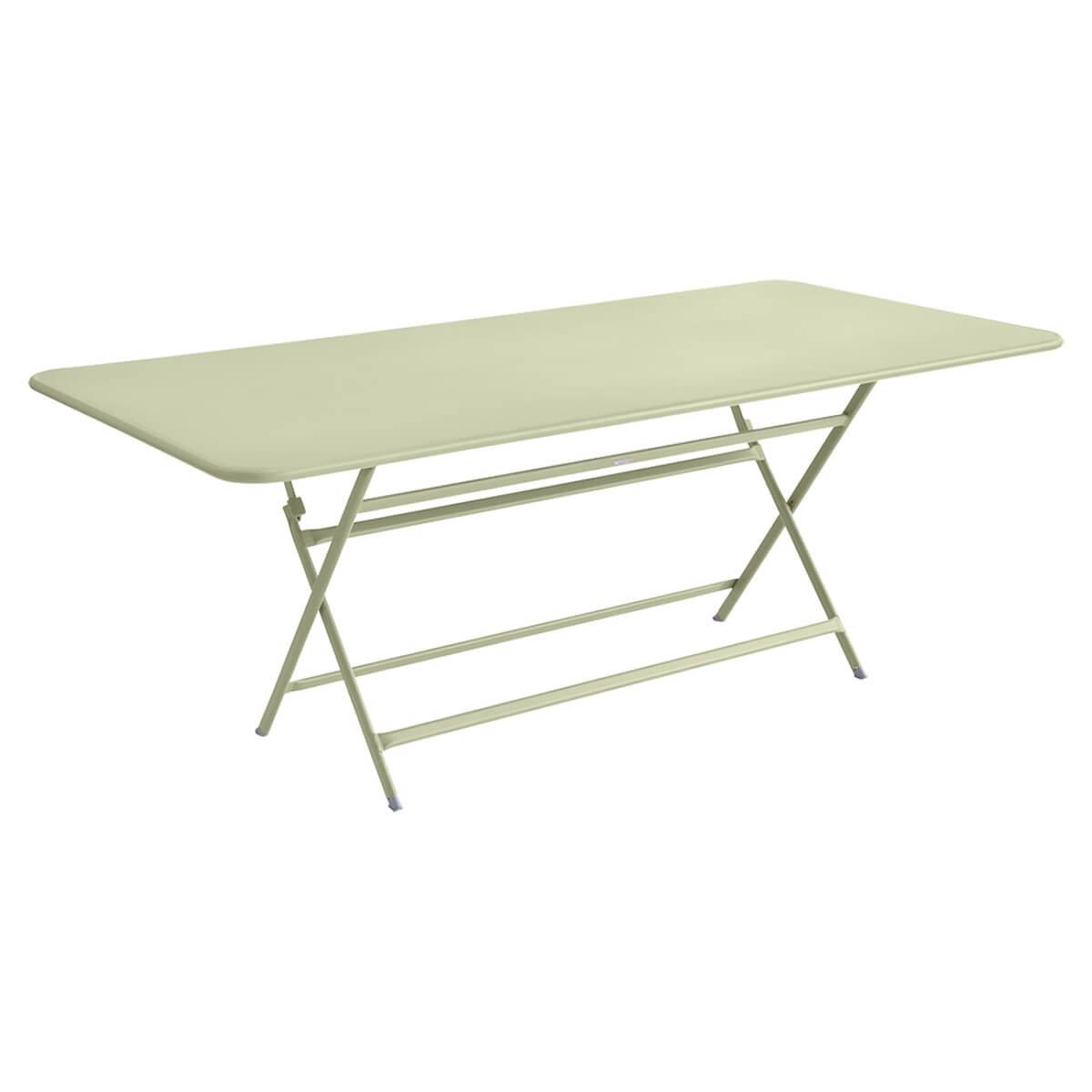Table 90x190cm pliante CARACTERE Fermob Vert Tilleul