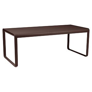 Table 90x196cm BELLEVIE PREMIUM Fermob brun rouille