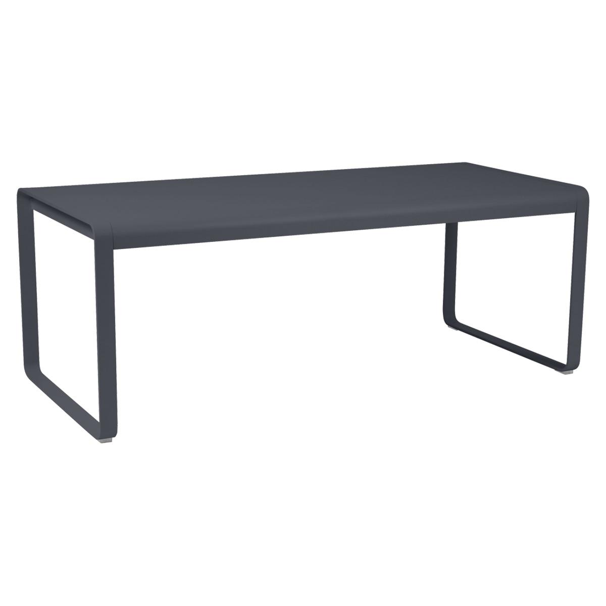 Table 90x196cm BELLEVIE PREMIUM Fermob gris carbone