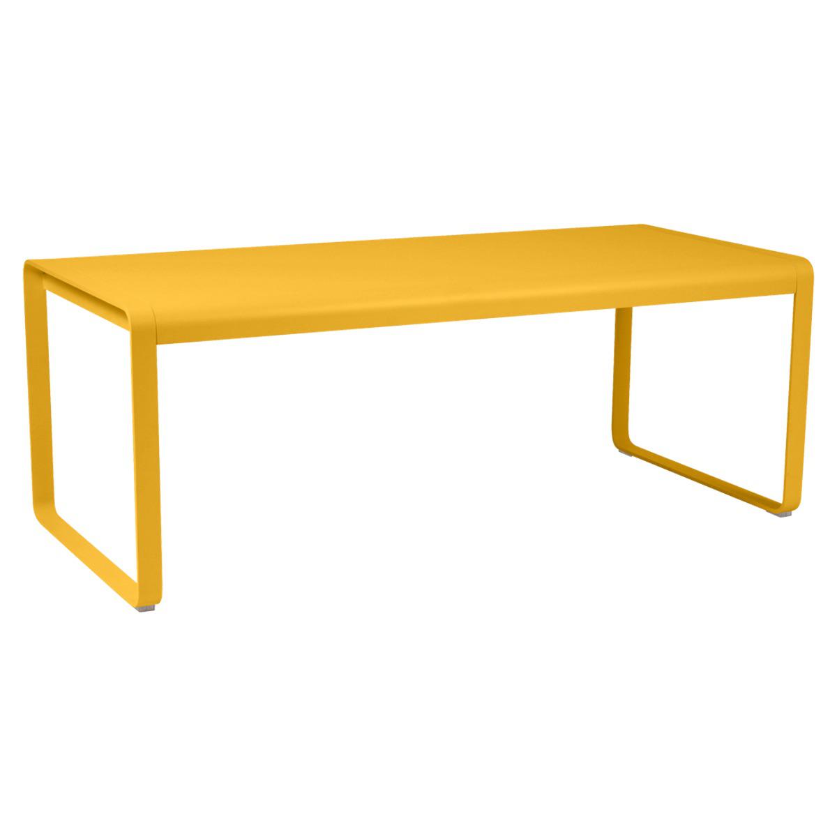 Table 90x196cm BELLEVIE PREMIUM Fermob jaune miel