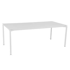 Table 95x195cm CALVI Fermob blanc coton