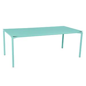 Table 95x195cm CALVI Fermob bleu lagune