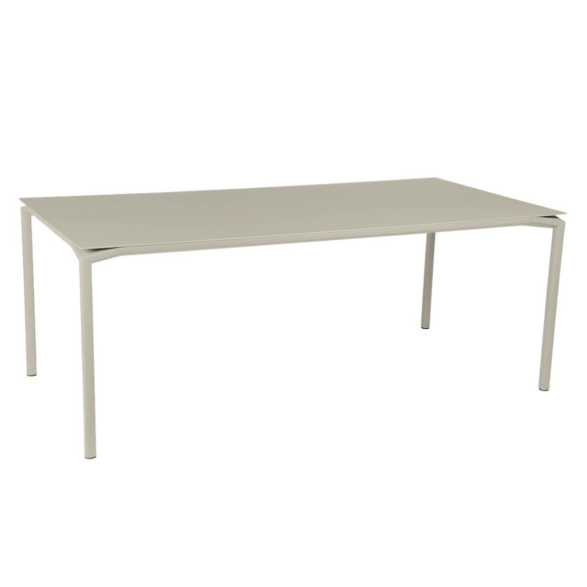 Table 95x195cm CALVI Fermob gris argile