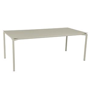 Table 95x195cm CALVI Fermob gris argile