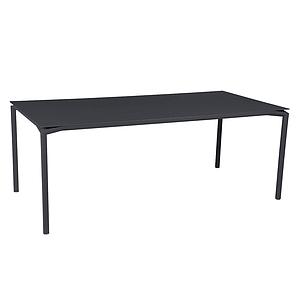 Table 95x195cm CALVI Fermob gris carbone