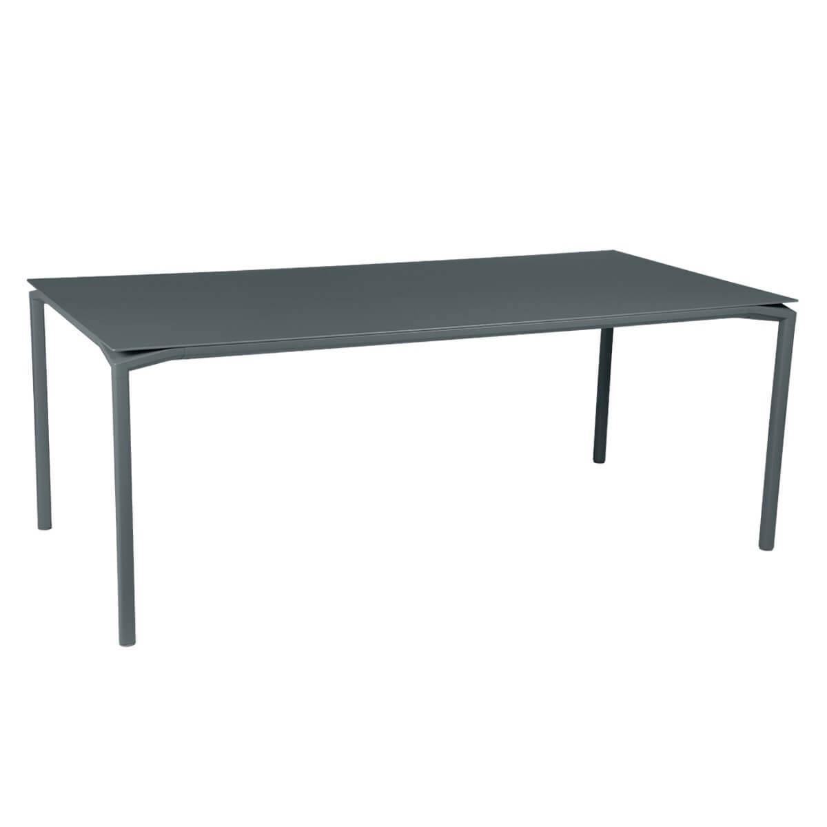 Table 95x195cm CALVI Fermob gris orage