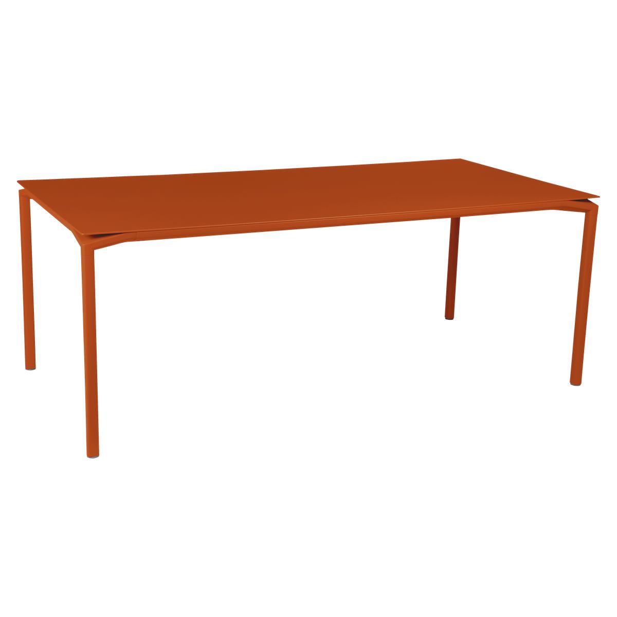 Table 95x195cm CALVI Fermob orange confite