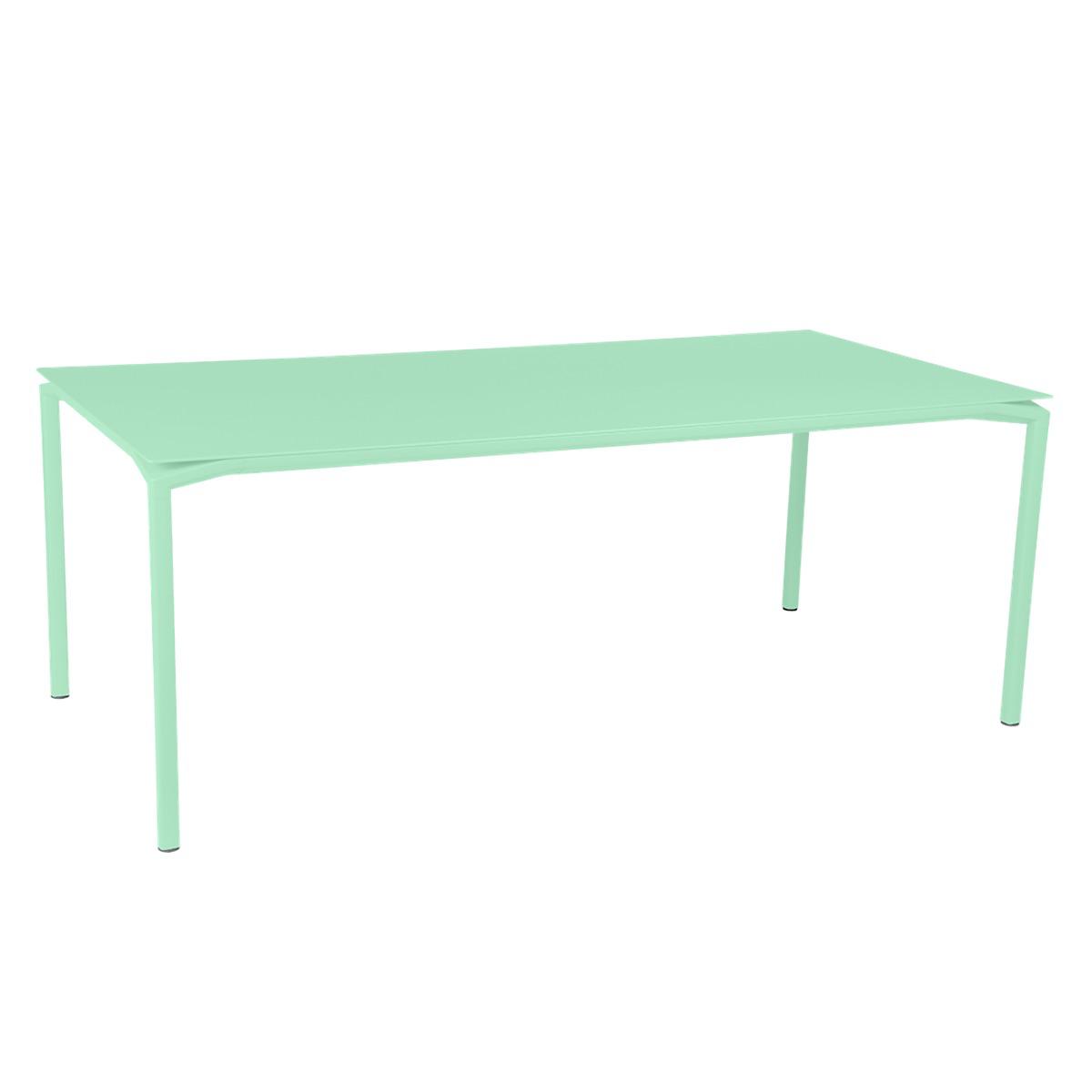 Table 95x195cm CALVI Fermob vert opaline