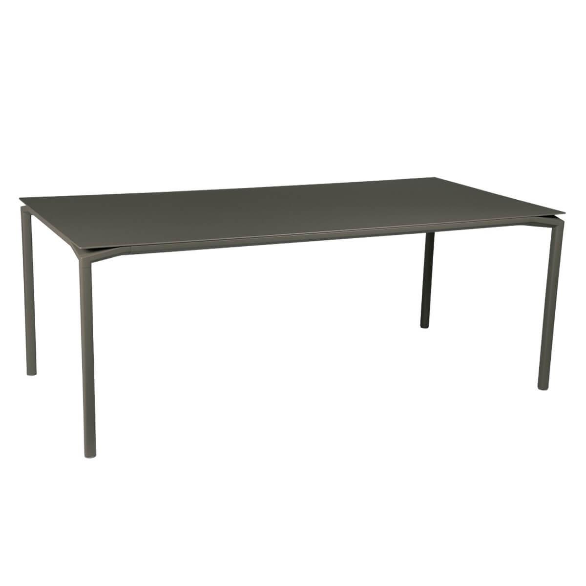 Table 95x195cm CALVI Fermob vert romarin
