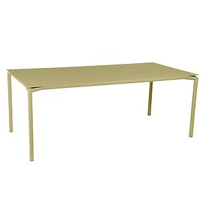 Table 95x195cm CALVI Fermob vert tilleul