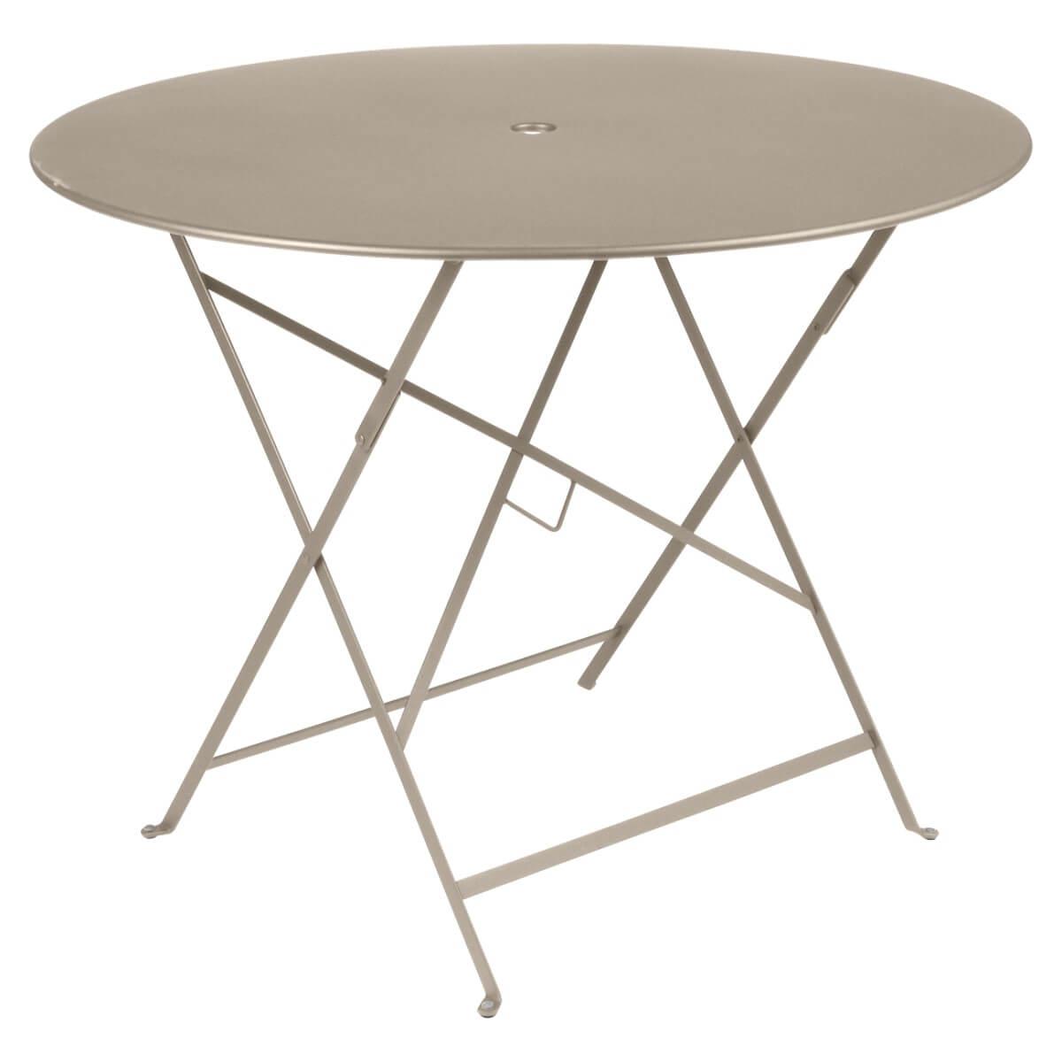 Table 96cm BISTRO Fermob brun muscade
