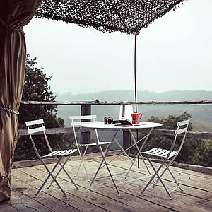 Table 96cm BISTRO Fermob gris orage