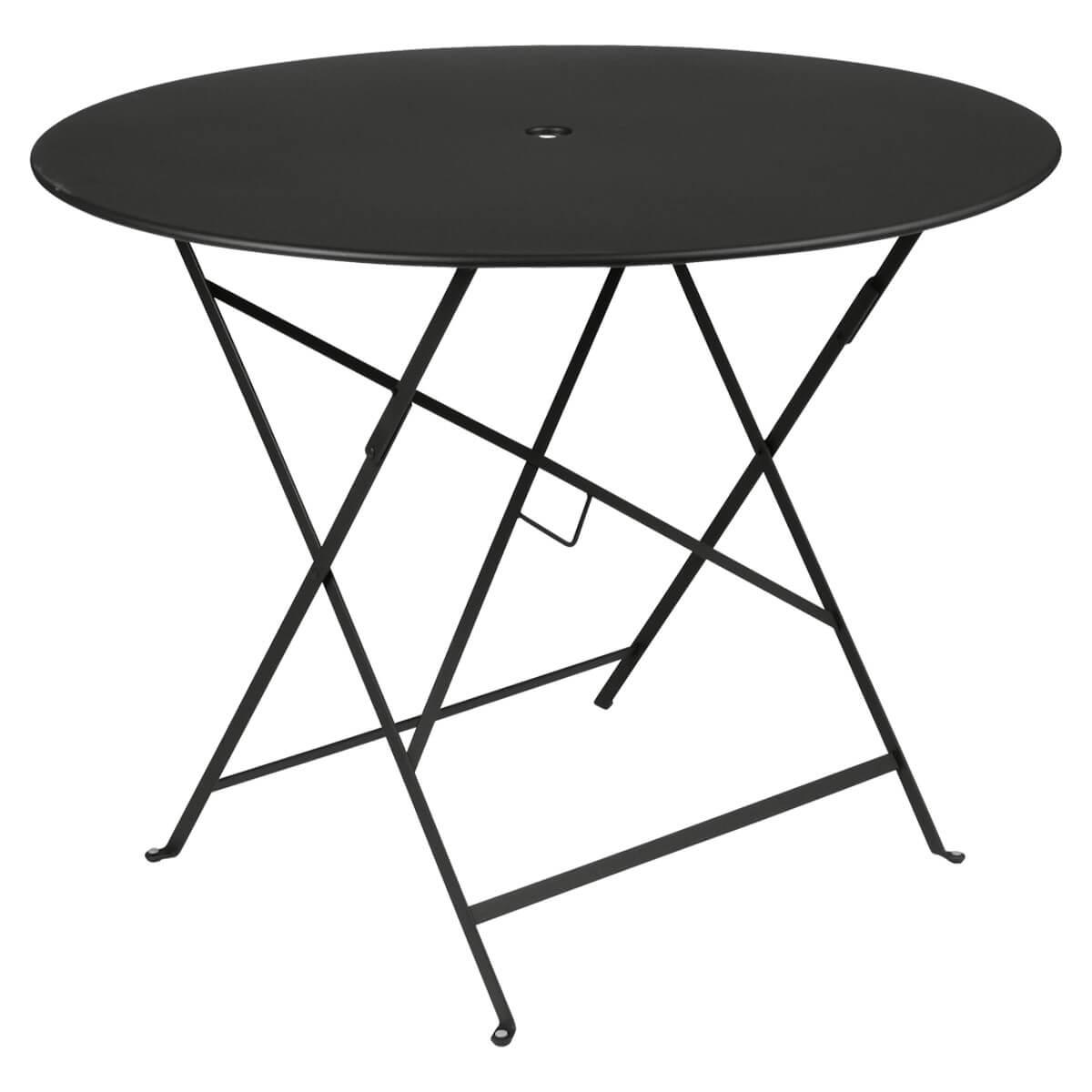 Table 96cm BISTRO Fermob noir réglisse