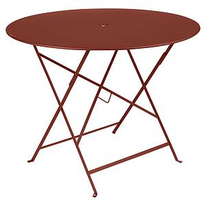 Table 96cm BISTRO Fermob rouge ocre