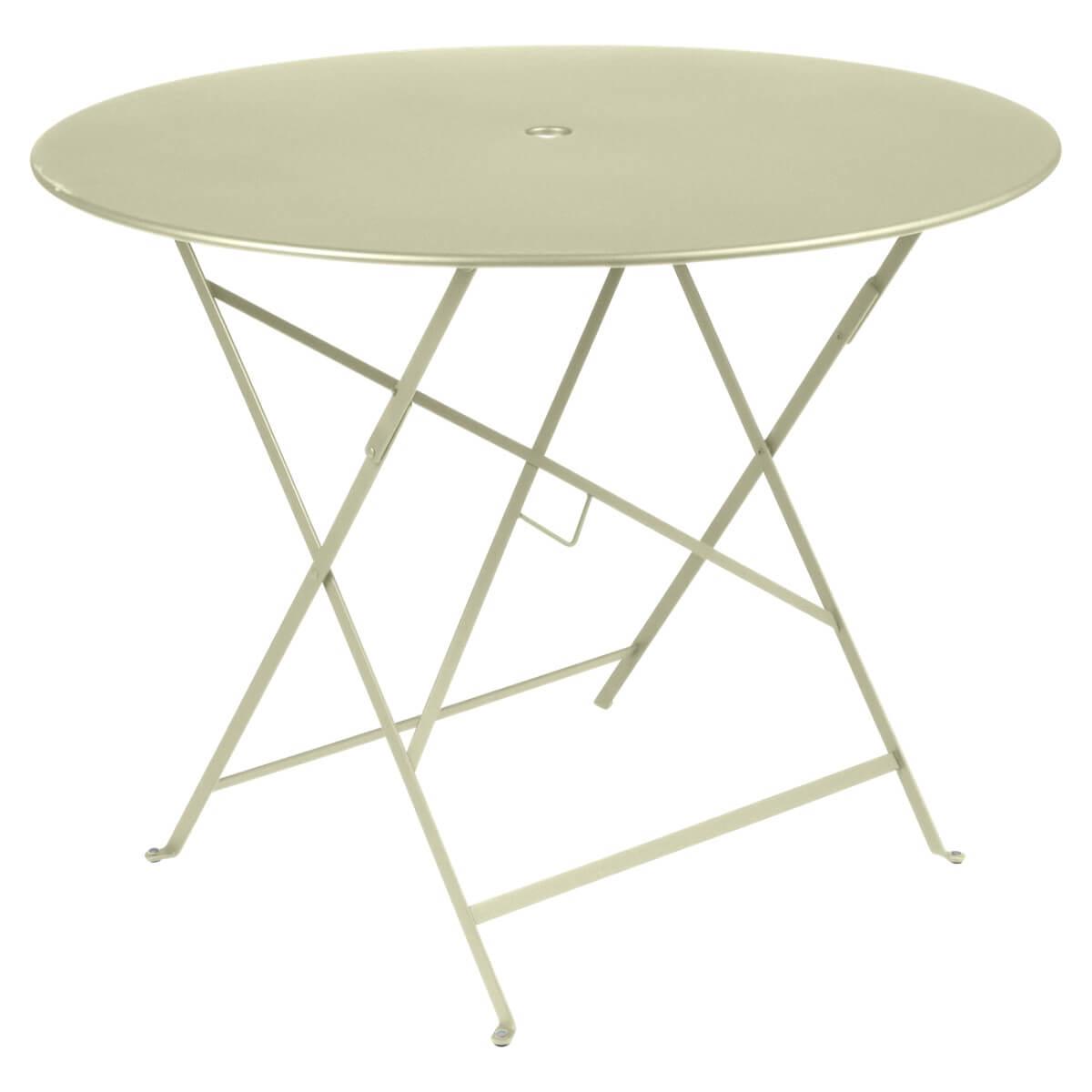 Table 96cm BISTRO Fermob vert tilleul