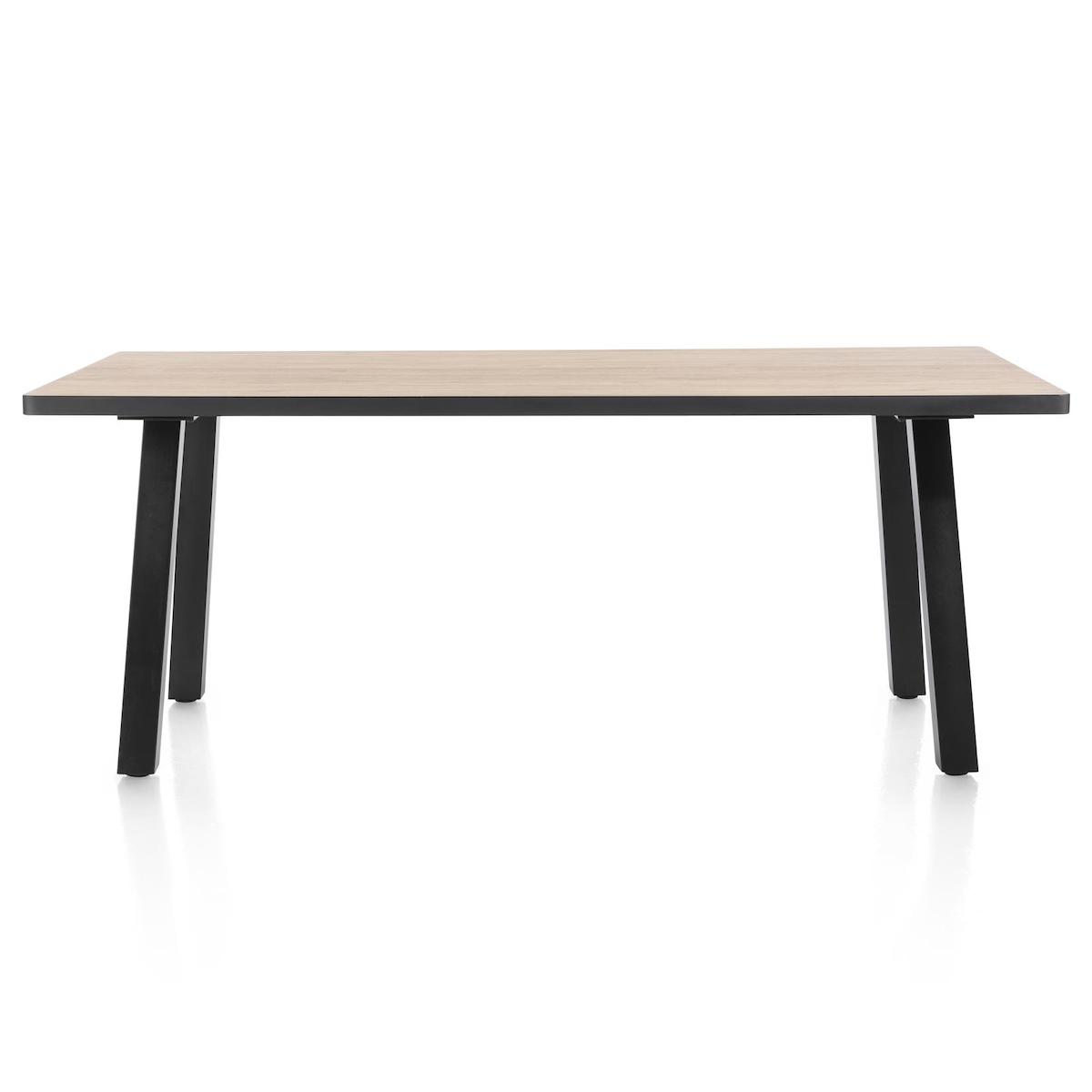 Table 98x200cm AVALOX Henders & Hazel chêne natural vintage-pieds simple 