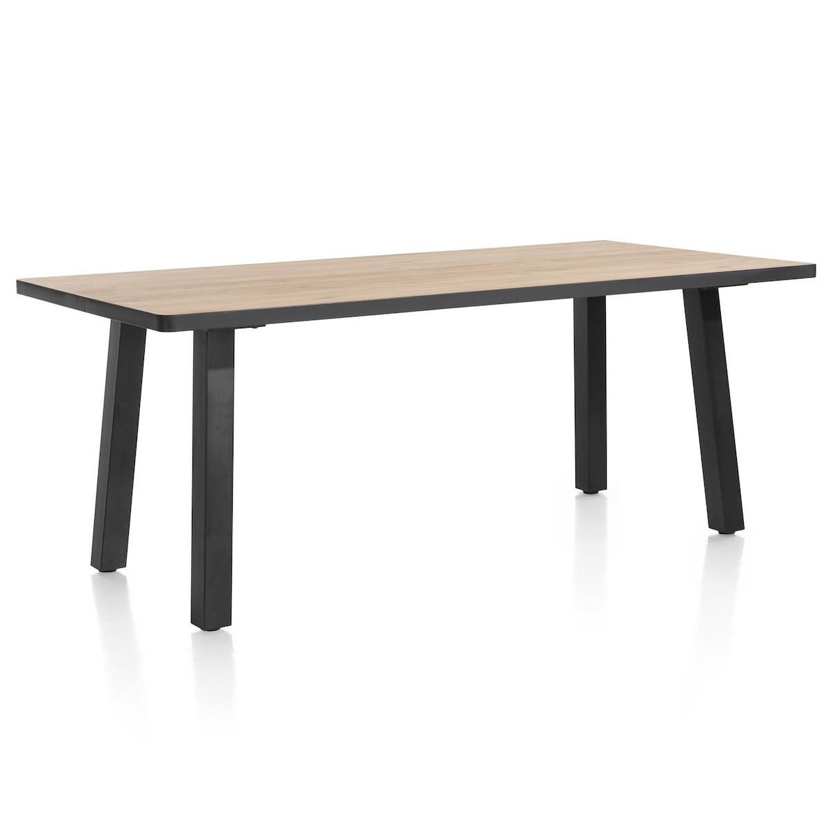 Table 98x200cm AVALOX Henders & Hazel chêne natural vintage-pieds simple 