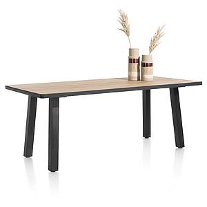 Table 98x200cm AVALOX Henders & Hazel chêne natural vintage-pieds simple 
