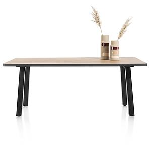 Table 98x200cm AVALOX Henders & Hazel chêne natural vintage-pieds simple 
