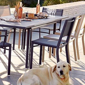 Table à allonge COSTA Fermob romarin