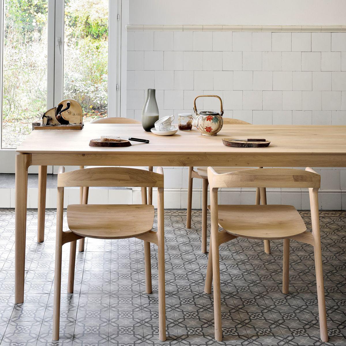 Table à manger BOK Ethnicraft 240x100cm chêne Abitare Living