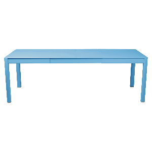 Table à rallonge 149/234X100cm RIBAMBELLE Fermob bleu maya













