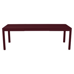 Table à rallonge 149/234x100cm RIBAMBELLE Fermob cerise noir