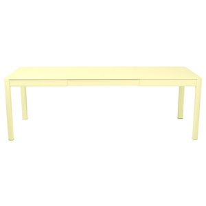 Table à rallonge 149/234x100cm RIBAMBELLE Fermob citron givré