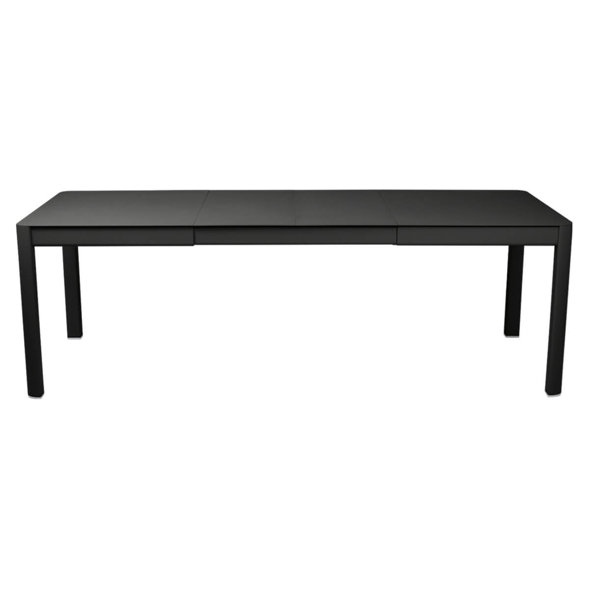 Table à rallonge 149/234x100cm RIBAMBELLE Fermob Réglisse