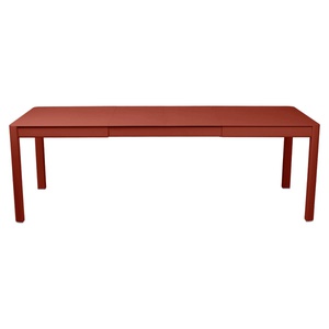 Table à rallonge 149/234x100cm RIBAMBELLE Fermob rouge ocre