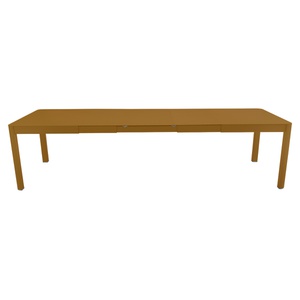 Table à rallonge 149/299x100cm RIBAMBELLE Fermob pain d'épices 