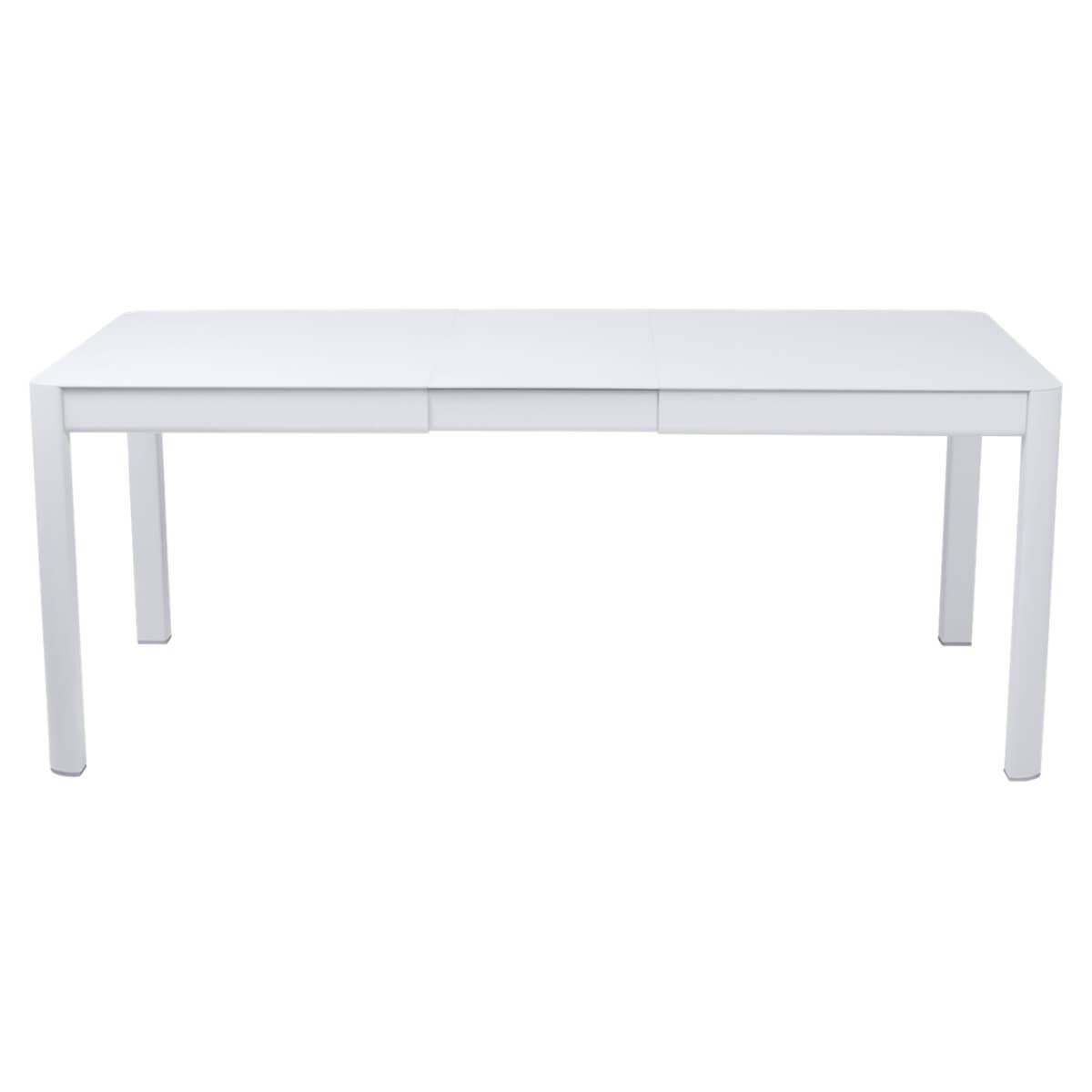 Table à rallonge 149/191x100cm RIBAMBELLE Fermob blanc coton