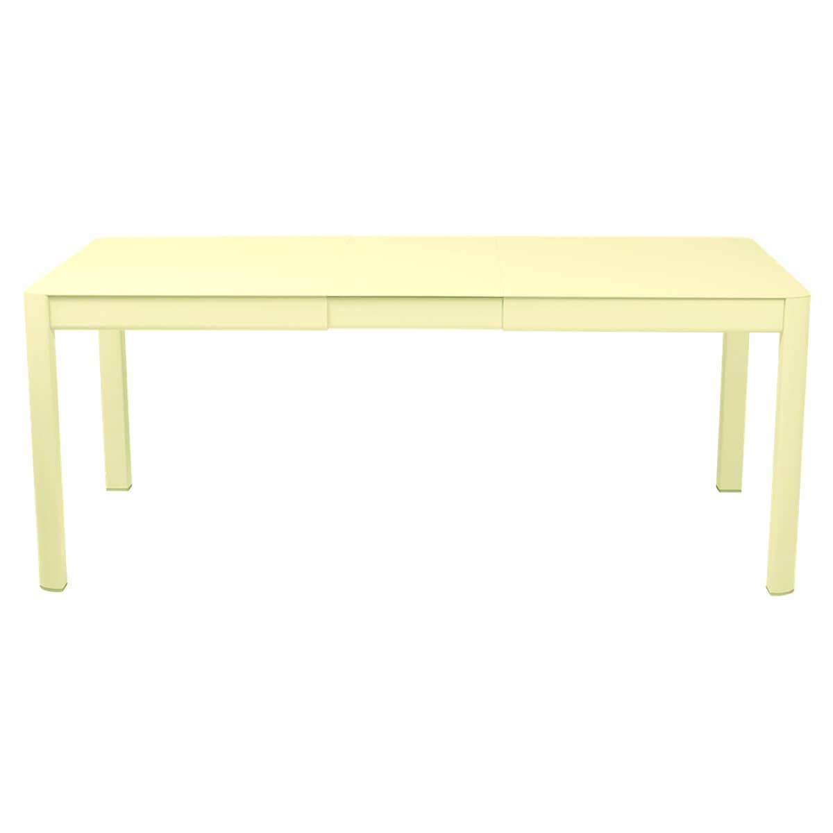 Table à rallonge 149/191x100cm RIBAMBELLE Fermob citron givré