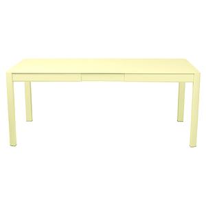 Table à rallonge 149/191x100cm RIBAMBELLE Fermob citron givré