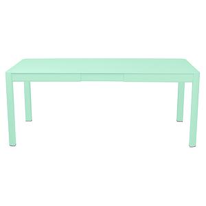 Table à rallonge 149/191x100cm RIBAMBELLE Fermob vert opaline