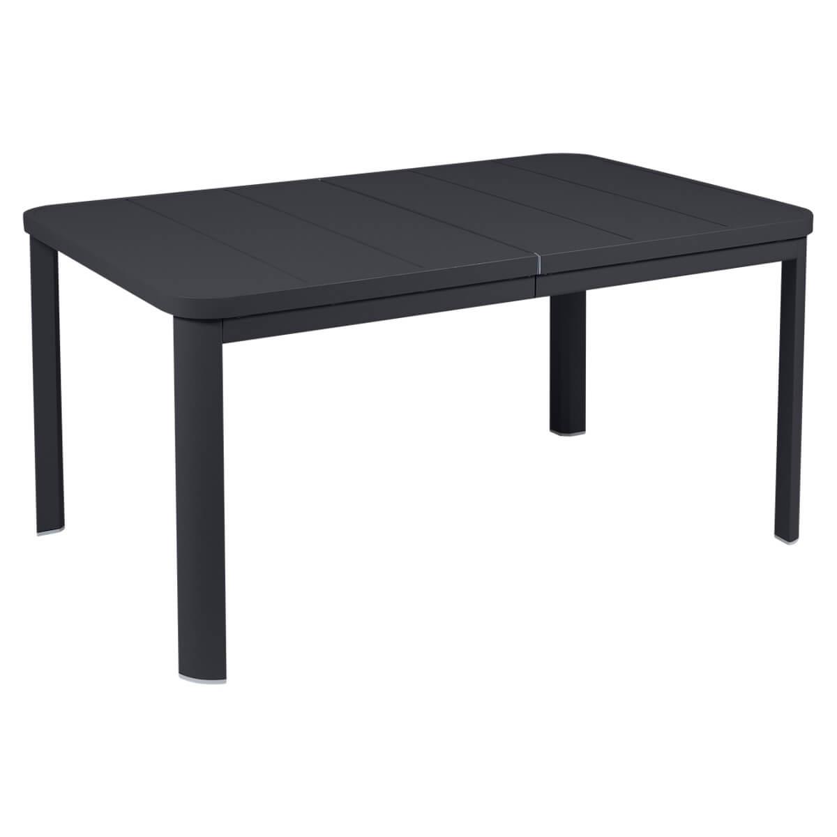 Table à rallonge 155/255x100cm OLERON Fermob carbone