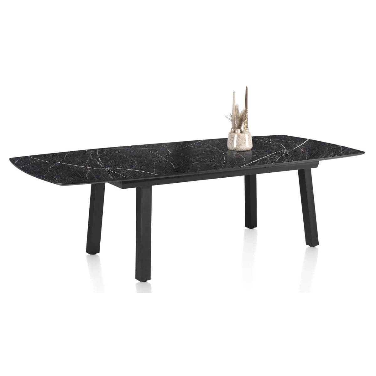 Table à rallonge 160( +50cm )x110cm PALACE Henders & Hazel onyx