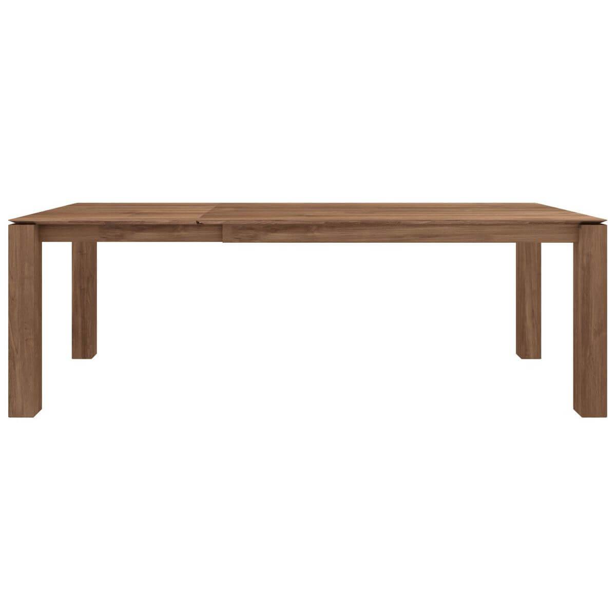 Table à rallonge 160/233x90cm SLICE Ethnicraft teak