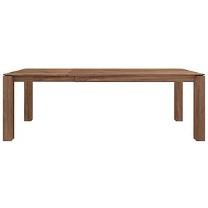 Table à rallonge 160/233x90cm SLICE Ethnicraft teak