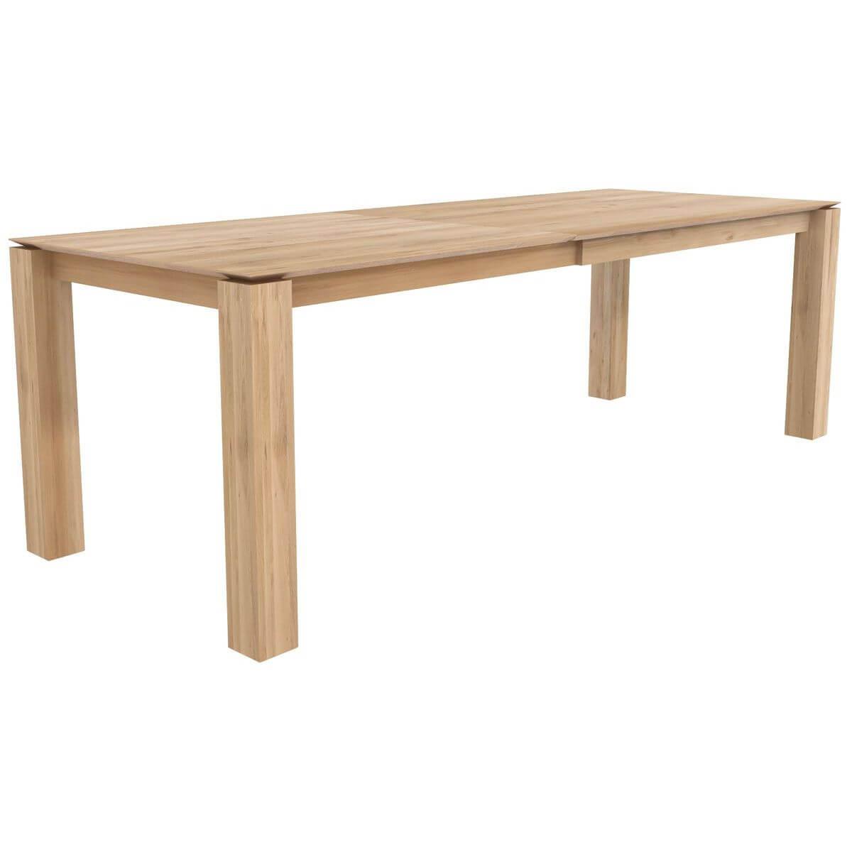 Table à rallonge 160/240x90cm SLICE Ethnicraft chêne