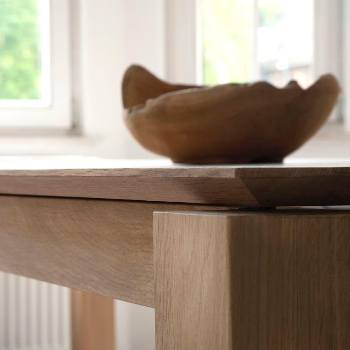 Table à rallonge 160/240x90cm SLICE Ethnicraft chêne