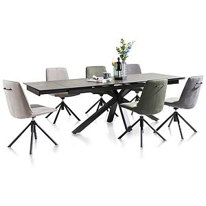 Table à rallonge  170/250x77x90cm MULTI Henders & Hazel anthracite