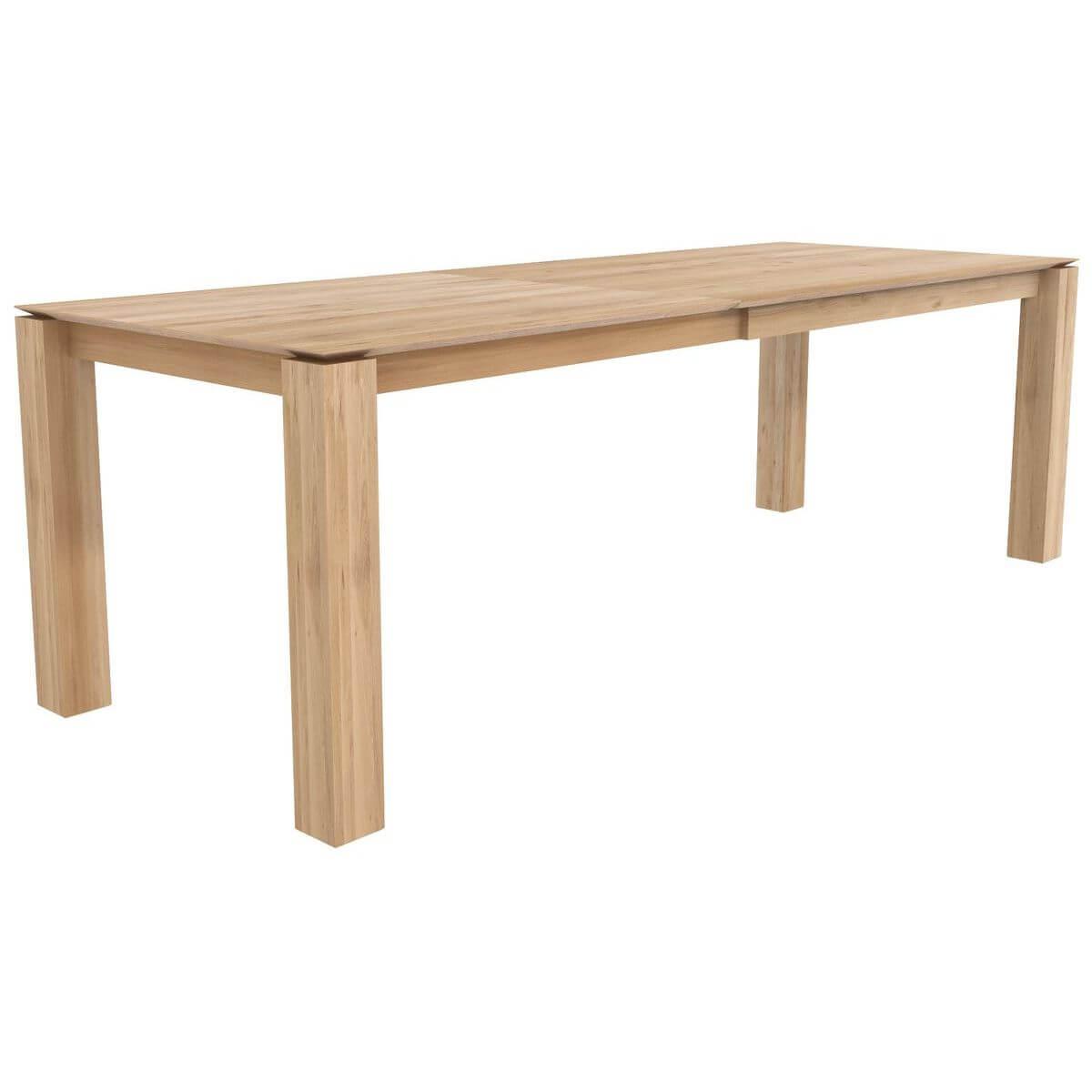 Table à rallonge 180/280x100cm SLICE Ethnicraft chêne Abitare Living